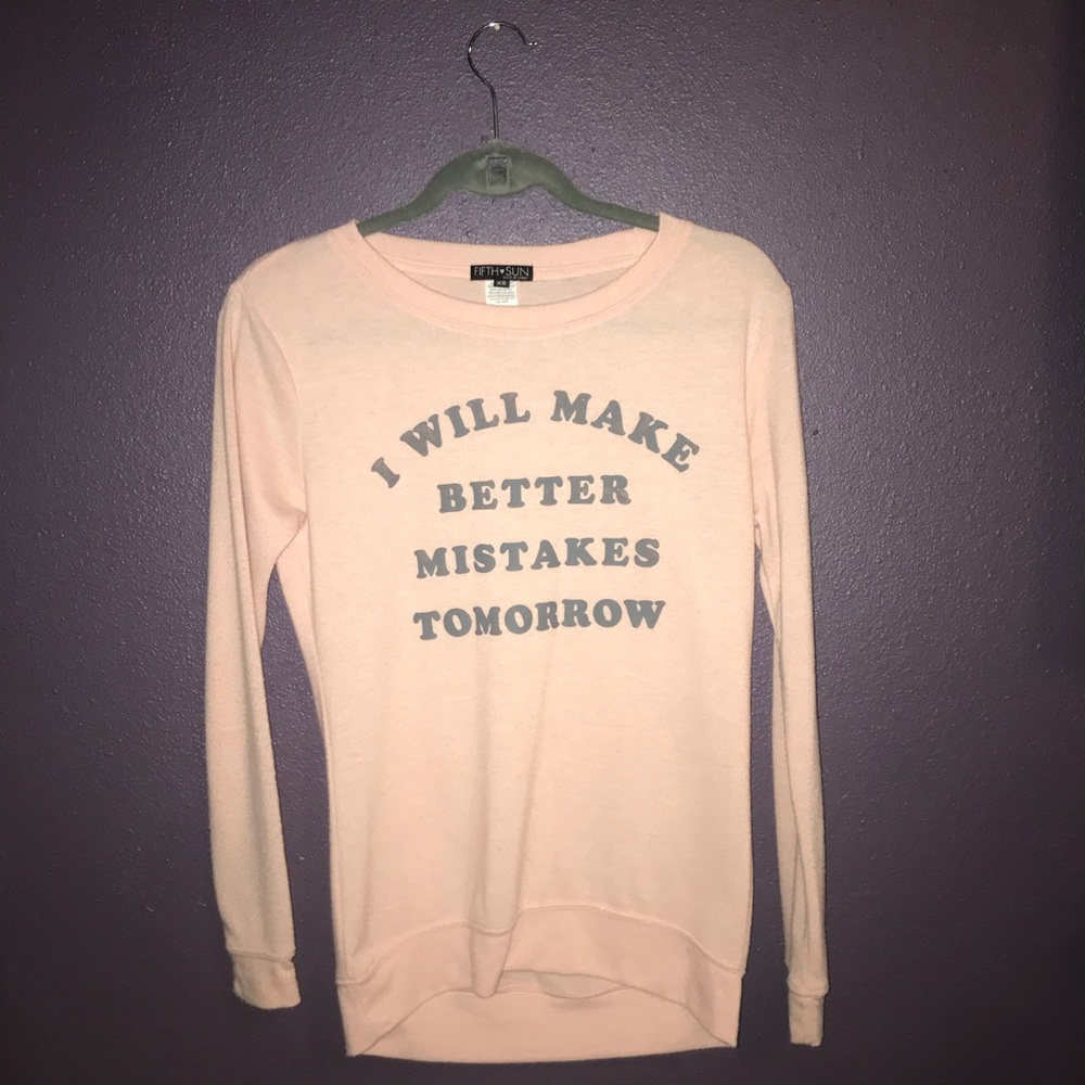 super cute, comfy: pink long sleeve